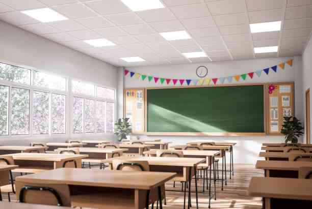 Ilustrasi ruangan kelas saat SMA. Sumber: Istockphoto (runna10)