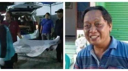 Korban dan ayah korban tersambar petir (jakarta.tribunnews.com)
