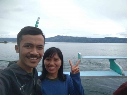 Naik kapal menyeberang Danau Toba | dokumentasi pribadi