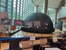 Pertunjukan Planetarium Mini di Taman Ismail Marzuki (Dokpri)