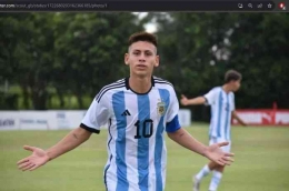Salah satu bintang muda Timnas Agentina U-17 2023. Sumber Gambar: Bolasport.com