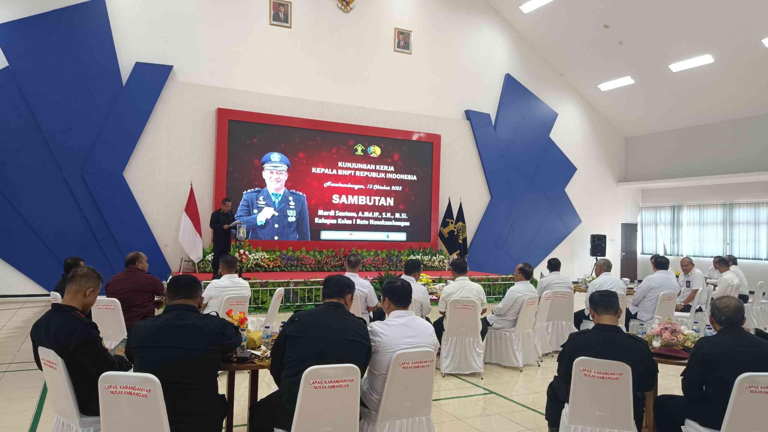 Kunjungan Kerja Kepala BNPT Dan Dirjenpas, Kalapas Batu Paparkan ...