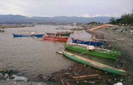 Keberadaan perahu nelayan yang berada di wilayah Sulawesi Tengah. Dokumentasi Pribadi