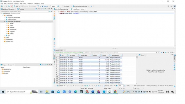 select * from principal_accounting.jurnal2019where kode_akun = 41001 (Dokpri)