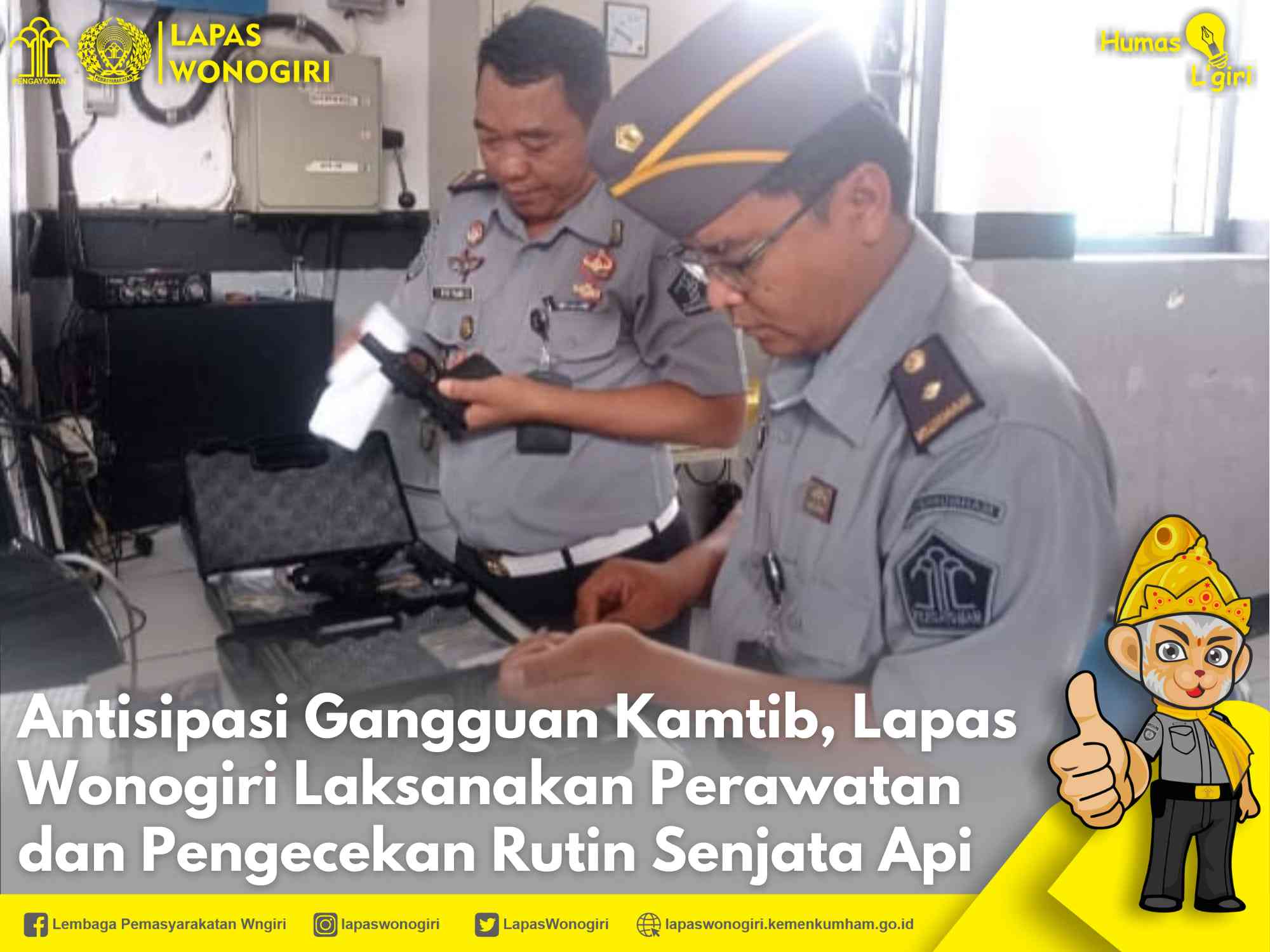 Antisipasi Gangguan Kamtib, Lapas Wonogiri Laksanakan Perawatan Dan ...