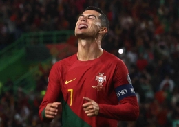 Cristiano Ronaldo di laga Portugal vs Liechtenstein Maret lalu. | reuters.com