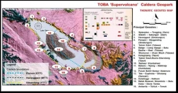 Peta wilayah dampak tiga letusan terakhir Gunung Toba dalam pembentukan Kaldera Toba (Foto: calderatobageopark.org)