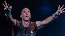 Chris Martin, vokalis Coldplay | dok. iNews/Aldhi Chandra