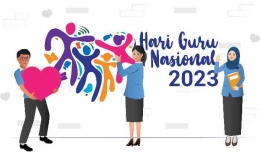 Ilustrasi Hari Guru Nasional 2023. (Situs Kemdikbud via Detik.com)