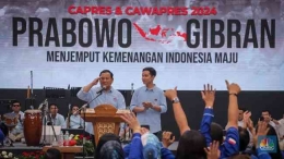 Foto Ilustrasi Deklarasi Prabowo-Gibran/sumber: cnbcindonesia.com
