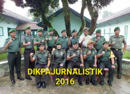 Saat menempuh Dikpajurnalistik tahun 2016 di Pusdikpengmilum Cimahi | Dokumentasi pribadi