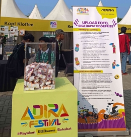 Upload foto dapat doorprize di Adira Festival 2023 (Dok. Pribadi/@sitikus.nl)