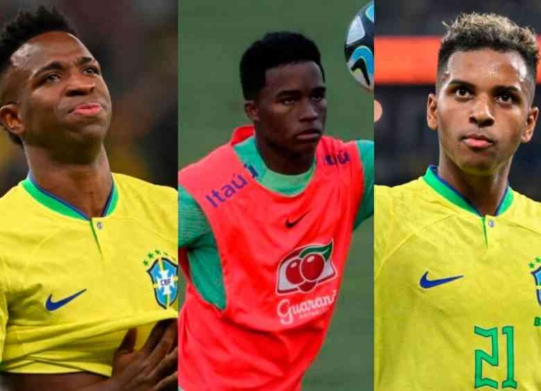 Vinicius Jr, Endrick dan Rodrygo menjadi trio masa depan Brasil. https://www.elcolombiano.com/