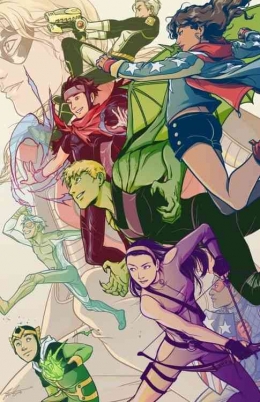 Para anggota Young Avengers. Sumber: Pinterest (Meganekko-chan)
