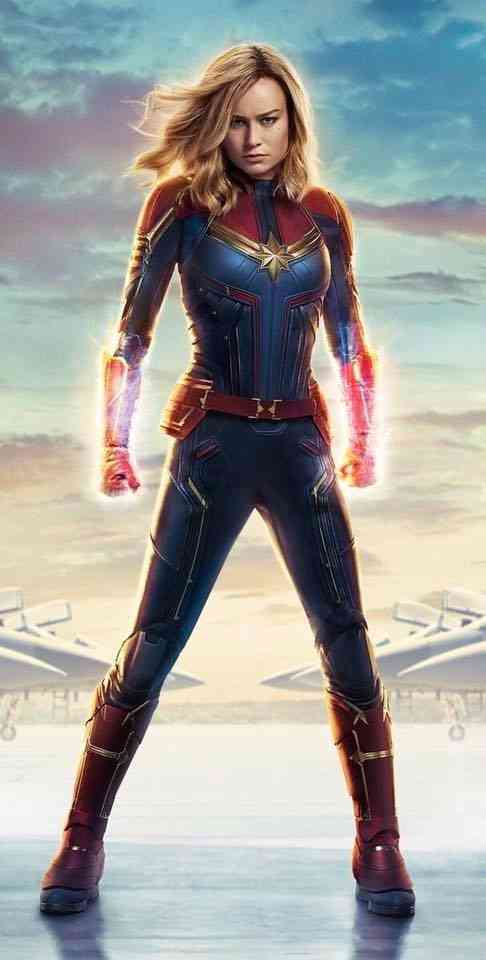 Brie Larson as Captain Marvel. Sumber: Pinterest (Edita Arzumanyan)