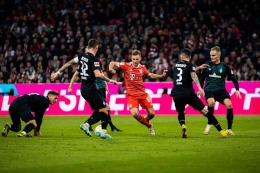 Laga Bayern Munchen versus FC Koln di Allianz Arena musim lalu. https://www.bavarianfootballworks.com/
