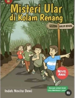 Novel anak Misteri Ular di Kolam Renang (sumber: instagram indah_novie)