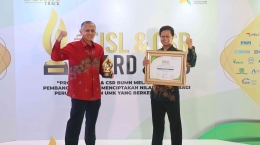 PILOG berhasil meraih Gold dalam kategori anak perusahaan BUMN untuk Pilar Ekonomi (Gambar: PILOG)