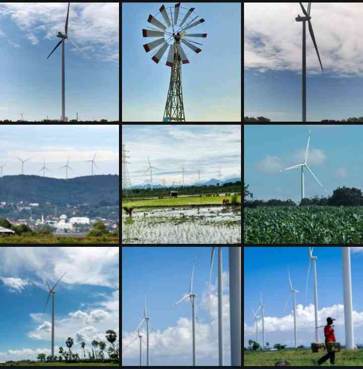 Energi angin, dihasilkan melalui konversi kinetik angin menjadi energi listrik melalui turbin angin (Dok. Pribadi)