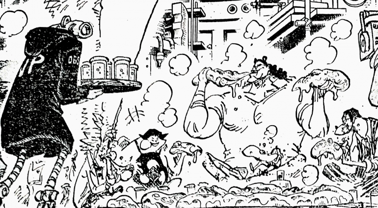 Spoiler Lengkap One Piece Chapter 1100 Perlihatkan Kuma Berpisah dengan Bonney (X: @OP_SPOILERS2023)