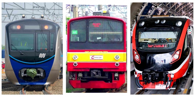 Ilustrasi MRT,KRL dan LRT | sumber: olahan pribadi