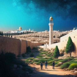 Sumber gambar dibuat oleh AI ( Visual Kota Jerusalem )