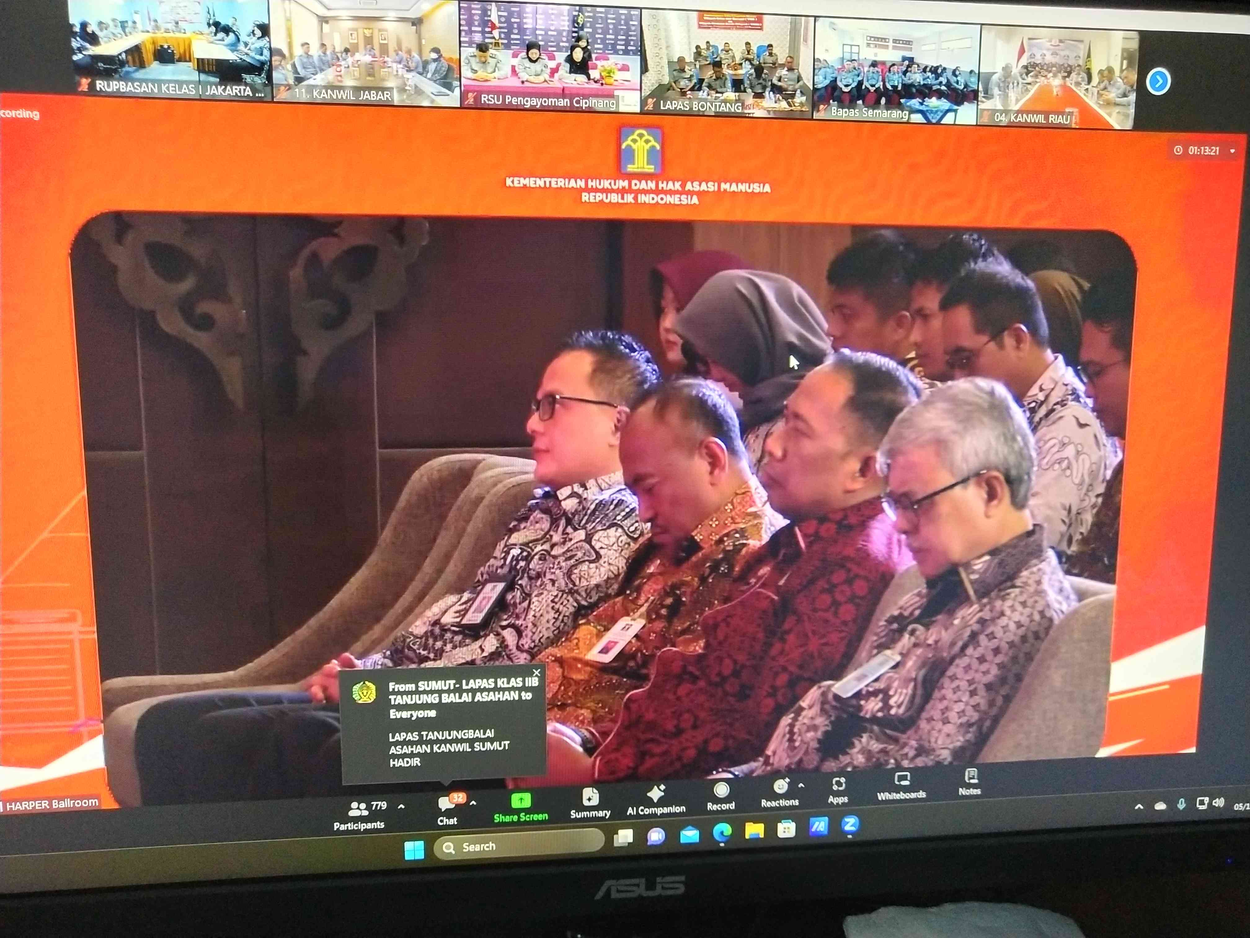 Rupbasan Kelas I Jakarta Barat Ikuti Pembukaan Monev RKT RB Di ...