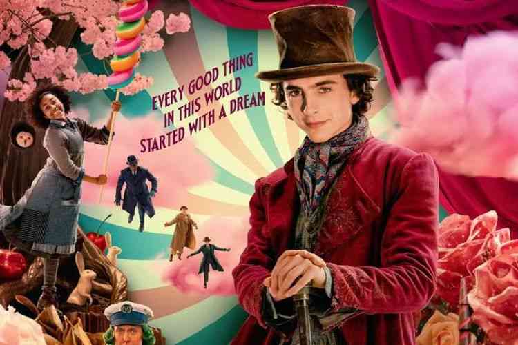 Poster Film Wonka (2023). (Sumber: Warner Bros Pictures/IMDb via kompas.com)