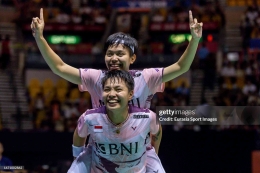 Ganda putri Indonesia, Apriyani/Fadia lolos kualifikasi BWF World Tour Finals 2023 - dok. Eurasia Sport Images/Getty Images