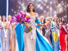 Sheynnis Palacios saat dinobatkan sebagai Miss Universe pada November lalu. Foto Miss Universe. ist
