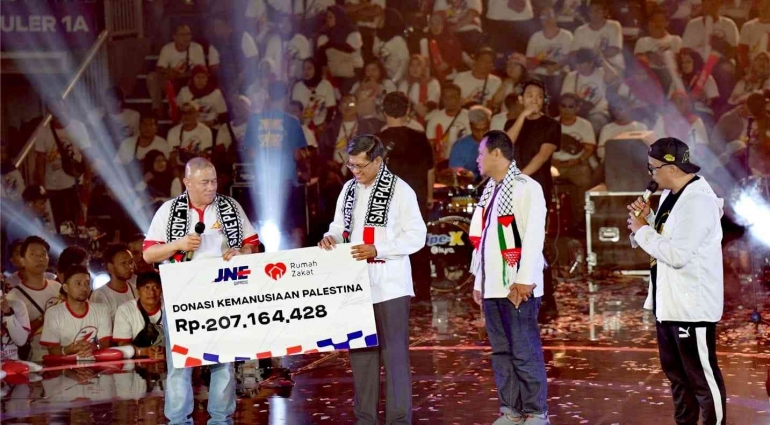 Donasi JNE bagi Masyarakat Palestina (dokumen JNE)
