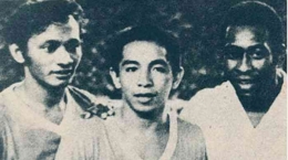 Foto bersama Pele, Risdianto dan Iswadi Idris, 21 Juni 1972 (Tribunnews.com)