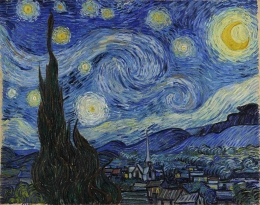 The Starry Night karya Van Gogh (foto: Google Art Project)