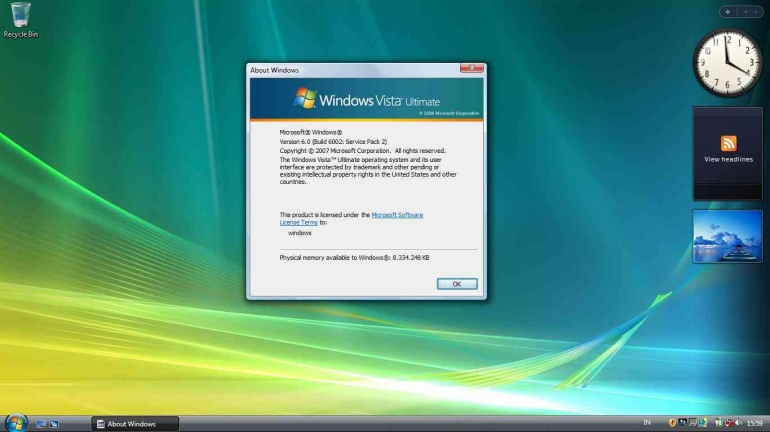 2007 Windows Computer Major Throwback: Windows Vista (2007) Halaman 1 - Kompasiana.com