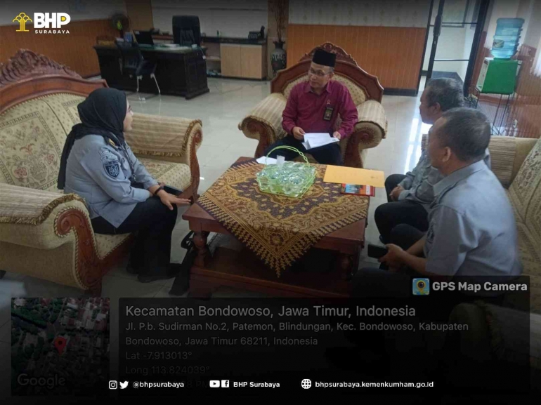 dok. Humas BHP Surabaya/Tim BHP Surabaya bersama Wakil Ketua PA Bondowoso, Mochamad Ali Muchdor