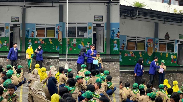 Dokpri: Penyerahan Hadiah Quiz kepada Siswa SD Muhammadiyah 08 Dau