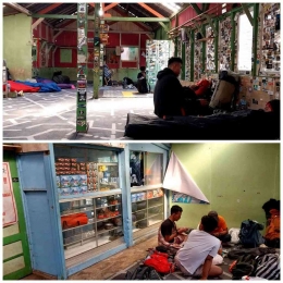 Suasana di dalam barak Basecamp Patak Banteng (Dokumentasi pribadi)