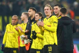 Dortmund keluar sebagai juara Grup F. Sumber: getty images (Leon Kuegeler)