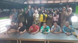 Sejumlah OKP dan DPK gelar konferensi pers sampaikan kekecewaaan terhadap pelaksanaan Musda XV KNPI Kapuas, Kamis (14/12/2023) siang. (Foto : Dokpri)