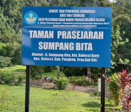 Taman prasejarah Sumpang Bita, dokumentasi penulis 