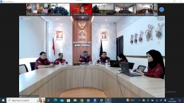 zoom meeting penyuluhan bantuan hukum oleh Kantor Wilayah Kemenkumham Jateng (Dok. tim humas)
