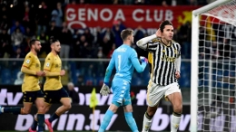 Chiesa setelah cetak gol penalti ke gawang Genoa. https://www.juventus.com/