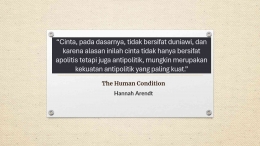 Hannah Arendt, The Human Condition)_  Dok Apollo 