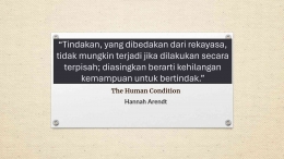 Hannah Arendt, The Human Condition)_  Dok Apollo