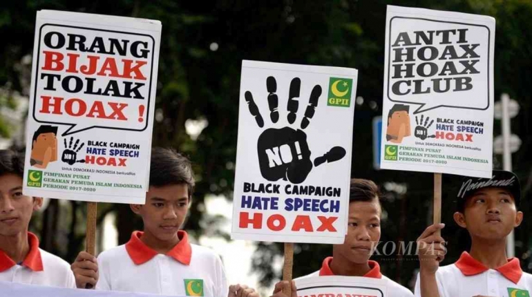 Gerakan Pemuda Islam Indonesia menolak kampanye hitam (Kompas.id)