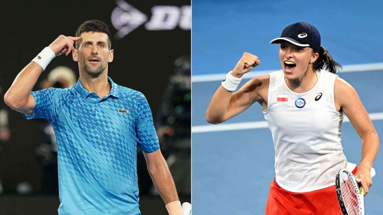 Novak Djokovic dan Iga Swiatek akan tampil di turnamen United Cup 2024. (sumber foto: ATP Tour / Tennis Australia Staff)