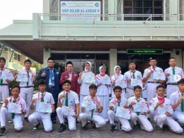 Sumber Gambar : Dok. Humas Sekolah (Para Siswa Berprestasi SMP Islam Al Azhar 9 Kemang Pratama, Bekasi)