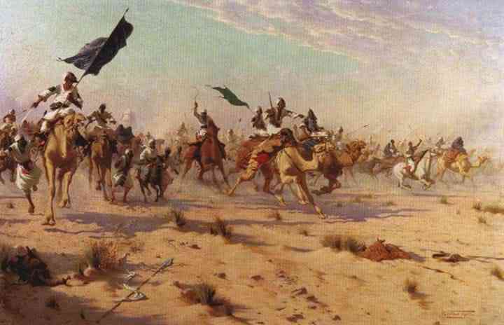 illustration of Uhud war (pinterest.com/dailysiacom)