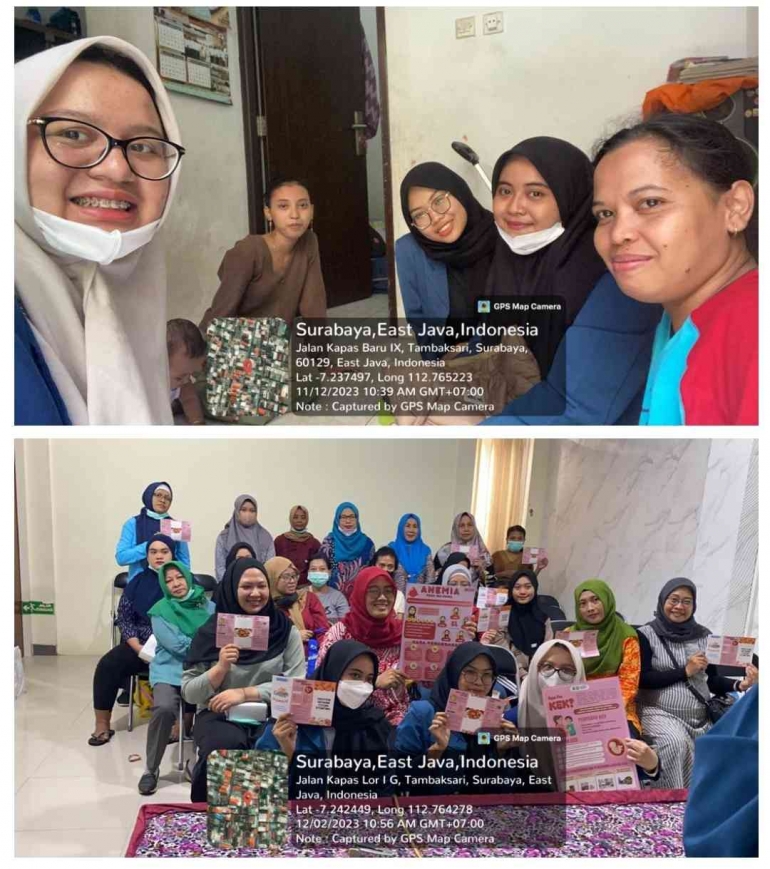 Kegiatan pendampingan terhadap 10 ibu hamil berisiko tinggi dan 10 calon pengantin, serta puncak kegiatan Kampung Emas Madani 2.0; sesi edukasi.