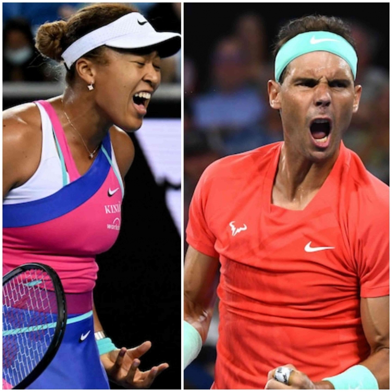 Dua mantan petenis no. 1 Naomi Osaka dan Rafael Nadal cetak kemenangan pertama di Brisbane International 2024. Sumber gambar  amp.abc.net.au